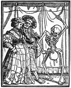 Medieval death drawing